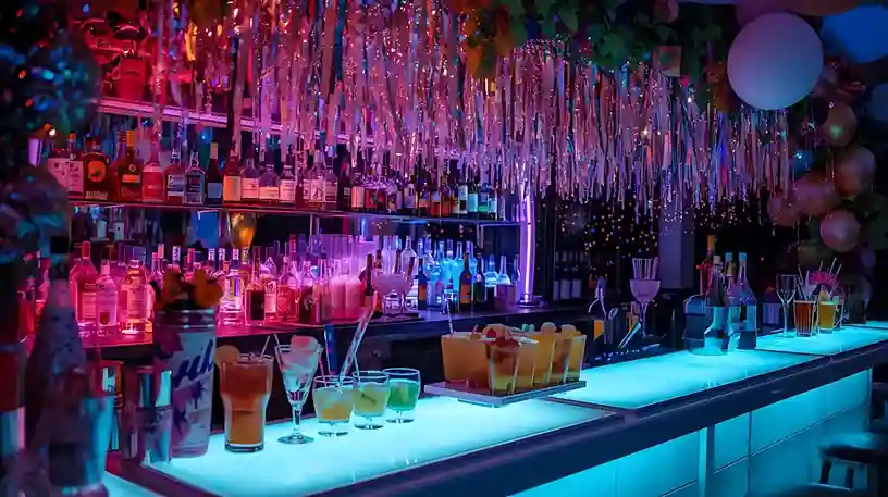 Sophisticated bar interior showcasing Canada's nightlife culture